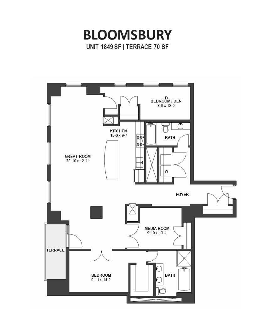 bloomsbury Floor plan